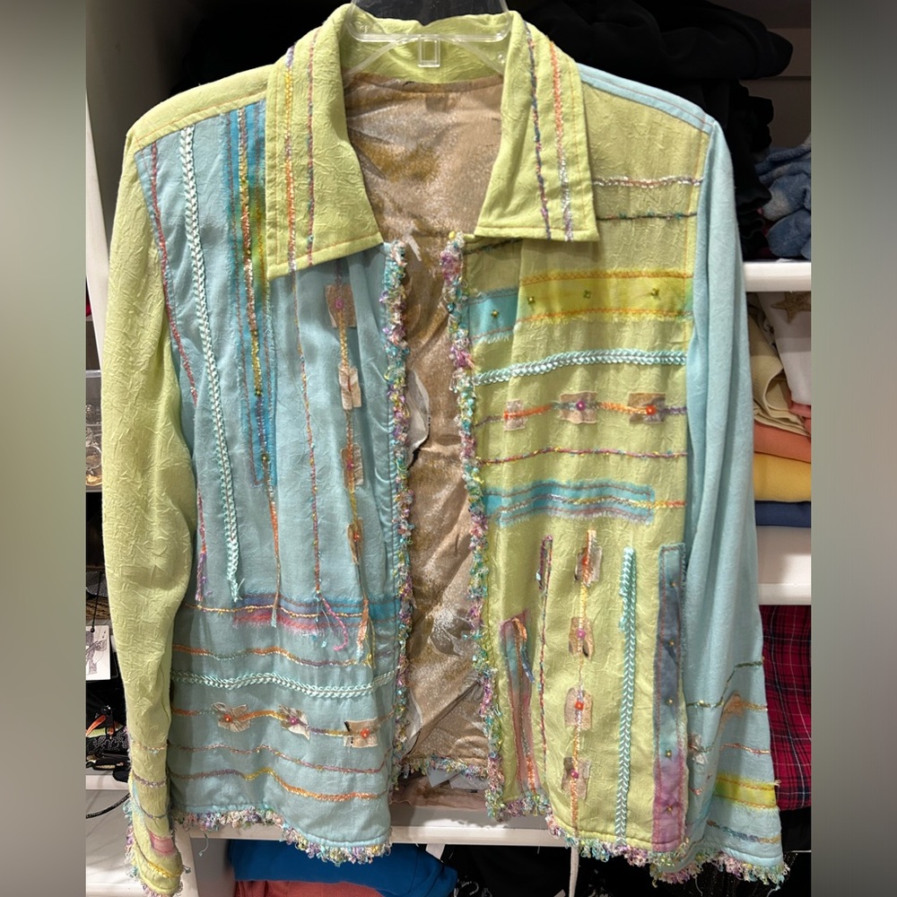 Artistic creative one of a kind shirt/ jacket.